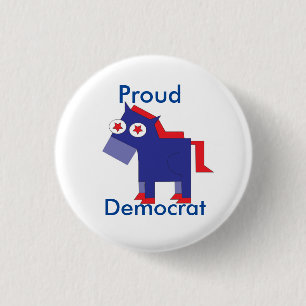 Proud-democratische Button
