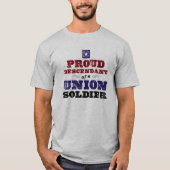 Proud Descendant van een EU-soldaat T-shirt (Voorkant)