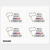 Proud Devout American Christian Sticker (Vel)
