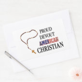Proud Devout American Christian Sticker (Envelop)