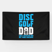 Proud Disk Golf Dad Spandoek (Horizontaal)