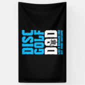 Proud Disk Golf Dad Spandoek (Verticaal)