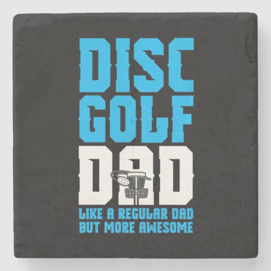 Proud Disk Golf Dad Stenen Onderzetter (Voorkant)