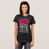 Proud docent mam Best Teaching Quote Moederdag T-shirt (Voorkant volledig)