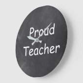 Proud docer Chalkboard Design Gift Idee Grote Klok (Hoek)