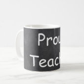 Proud docer Chalkboard Design Gift Idee Koffiemok (Voorkant links)