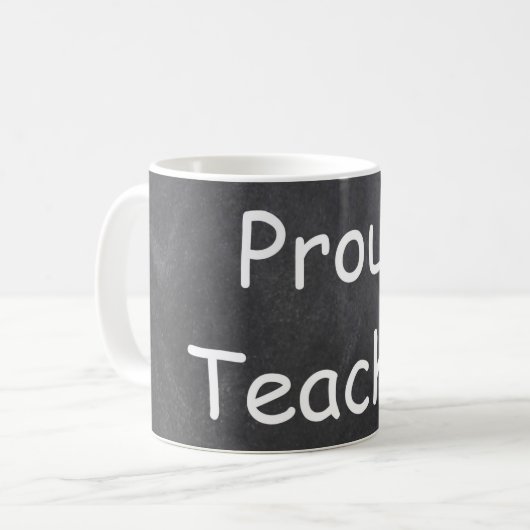 Proud docer Chalkboard Design Gift Idee Koffiemok (Voorkant links)