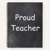 Proud docer Chalkboard Design Gift Idee Notitieboek (Voorkant)