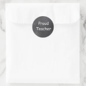 Proud docer Chalkboard Design Gift Idee Ronde Sticker (Tas)
