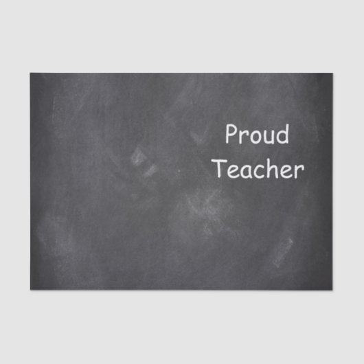 Proud docer Chalkboard Design Gift Idee Tissuepapier (Voorkant)