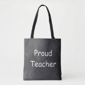 Proud docer Chalkboard Design Gift Idee Tote Bag (Voorkant)