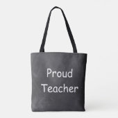 Proud docer Chalkboard Design Gift Idee Tote Bag (Achterkant)