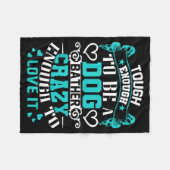 Proud Dog Bather Insrational Quotes Funny Groomer  Fleece Deken (Voorkant (Horizontaal))