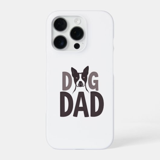 Proud Dog Dad Apparel & Accessories iPhone Hoesje (Achterkant)