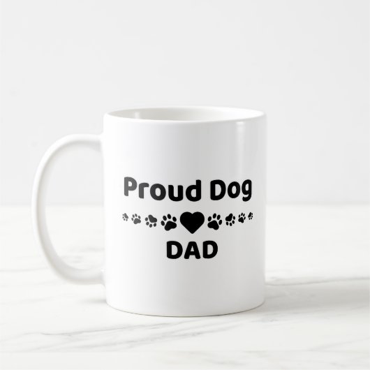 Proud Dog Dad Coffee Mug Koffiemok (Links)
