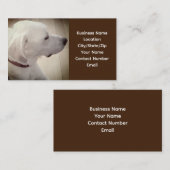 Proud Dog Dad Dark Brown Visitekaartje (Voorkant / Achterkant)