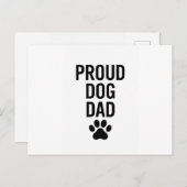 Proud Dog Dad - Funny Pet Lover Gift voor mannen Briefkaart (Voorkant / Achterkant)