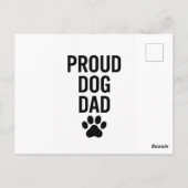 Proud Dog Dad - Funny Pet Lover Gift voor mannen Briefkaart (Achterkant)