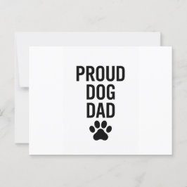 Proud Dog Dad - Funny Pet Lover Gift voor mannen Briefkaart