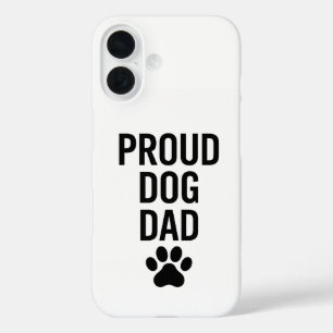 Proud Dog Dad - Funny Pet Lover Gift voor mannen iPhone 16 Hoesje
