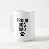 Proud Dog Dad - Funny Pet Lover Gift voor mannen Koffiemok (Voorkant links)