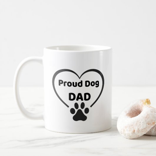 Proud Dog Dad Mug Koffiemok (Met donut)