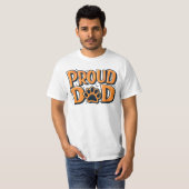 Proud Dog Dad Paw T-shirt (Voorkant volledig)