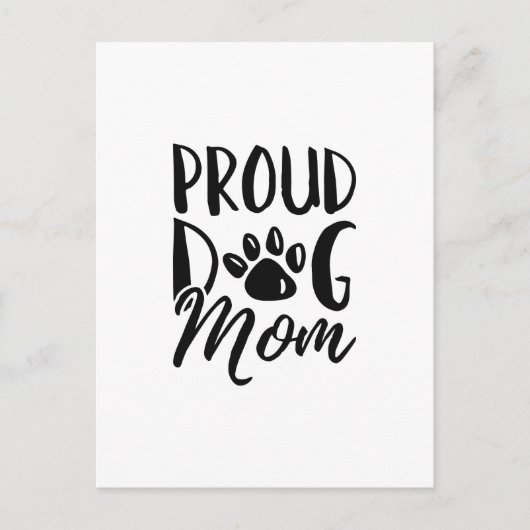 Proud Dog Mama Briefkaart (Voorkant)