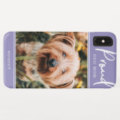 Proud Dog Mama | Foto aangepast | Paars Case-Mate iPhone Case (Achterkant (horizontaal))