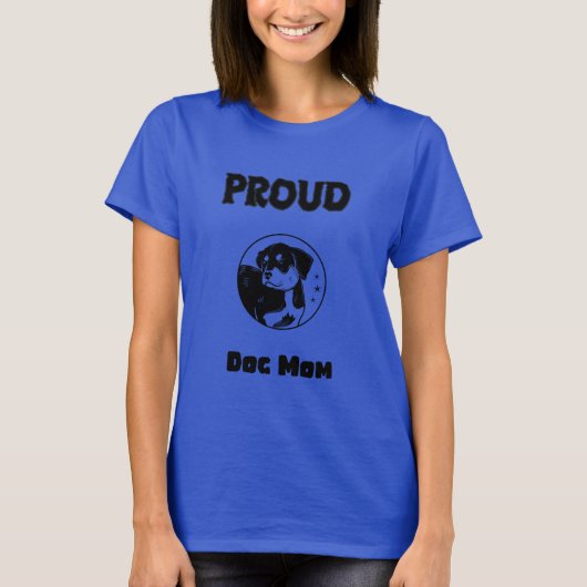 Proud Dog Mama T-shirt (Voorkant)