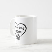 Proud Dog Mom Mug Koffiemok (Voorkant links)