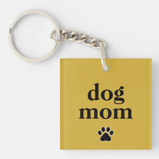 Proud Dog Mom Stylish Accessory Keychain (voorkant)