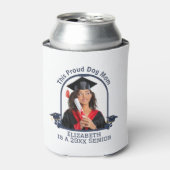 Proud Dog Mum is een Senior - Custom Afstuderen Blikjeskoeler (Blikje Voorkant)