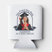 Proud Dog Mum is een Senior - Custom Afstuderen Blikjeskoeler (Achterkant)