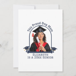Proud Dog Mum is een Senior - Custom Afstuderen Feestdagenkaart