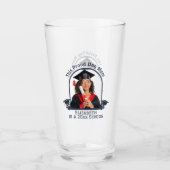 Proud Dog Mum is een Senior - Custom Afstuderen Glas (Voorkant)
