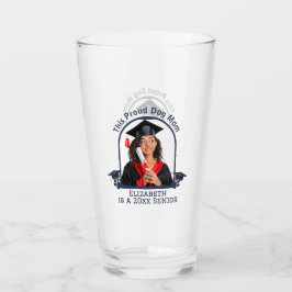 Proud Dog Mum is een Senior - Custom Afstuderen Glas