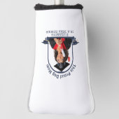 Proud Dog Mum is een Senior - Custom Afstuderen Golfheadcover (Draai 90)
