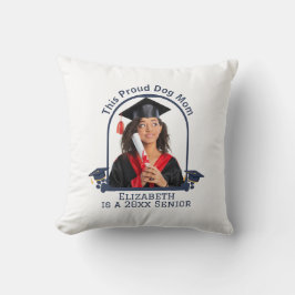 Proud Dog Mum is een Senior - Custom Afstuderen Kussen