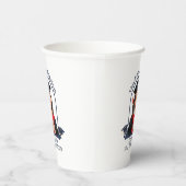 Proud Dog Mum is een Senior - Custom Afstuderen Papieren Bekers (Rechts)