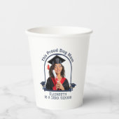 Proud Dog Mum is een Senior - Custom Afstuderen Papieren Bekers (Voorkant)