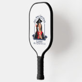 Proud Dog Mum is een Senior - Custom Afstuderen Pickleball Paddle (Links)