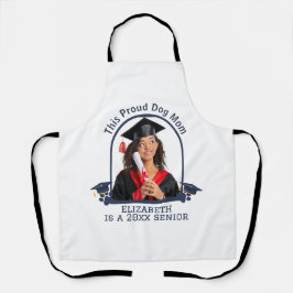 Proud Dog Mum is een Senior - Custom Afstuderen Schort