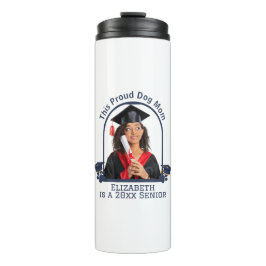 Proud Dog Mum is een Senior - Custom Afstuderen Thermosbeker