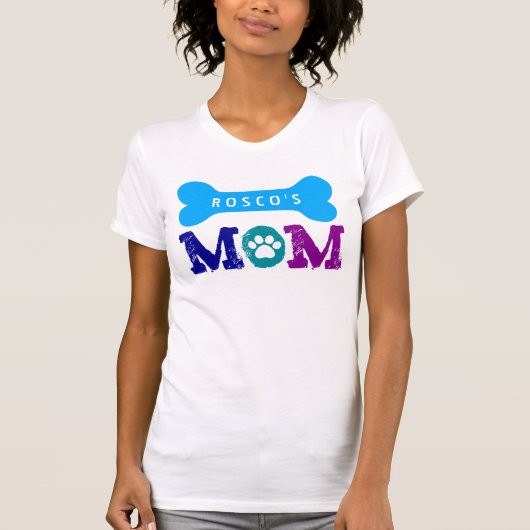 Proud Dog Owner BIG DOG BONE with NAME V16H T-shirt (Voorkant)