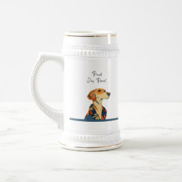 Proud Dog Parent Mug – Vintage Orange Pup Illustra Bierpul