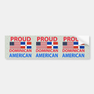 Proud Dominican American Bumpersticker