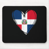 Proud Dominican Boy Girl Aunt Dad Mama Cool Flag H Muismat (Voorkant)