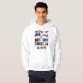 Proud Dominican Roots Dominicaanse Republiek Vlag Hoodie (Voorkant volledig)