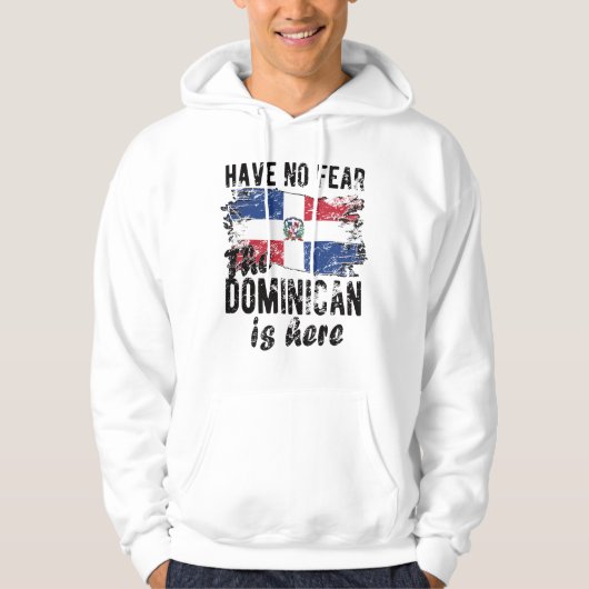 Proud Dominican Roots Dominicaanse Republiek Vlag Hoodie (Voorkant)